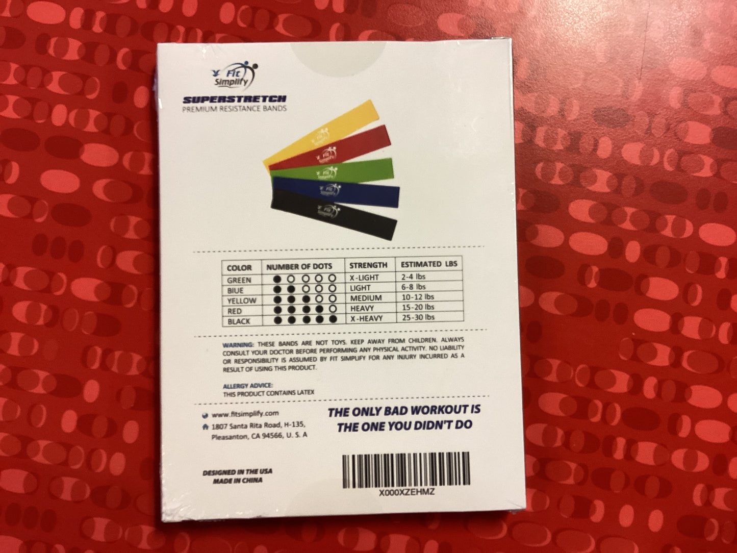 Super stretch premium resistance bands