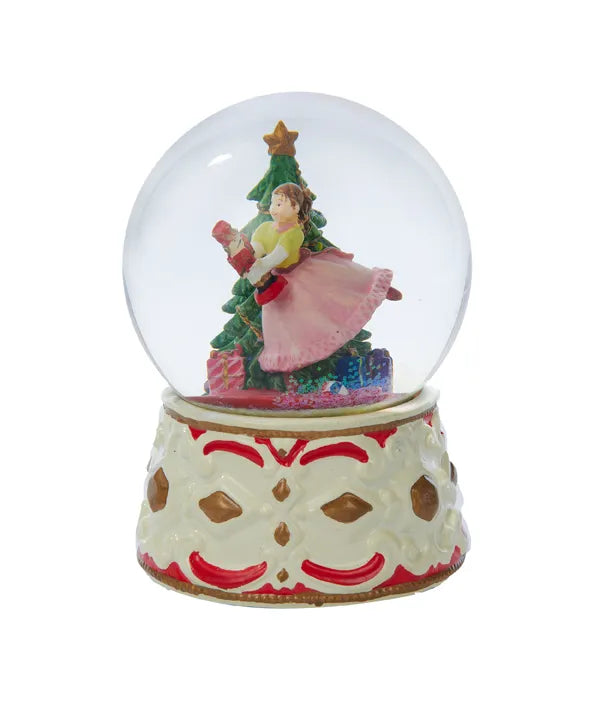 5.5" Clara With Nutcracker Musical Water Globe