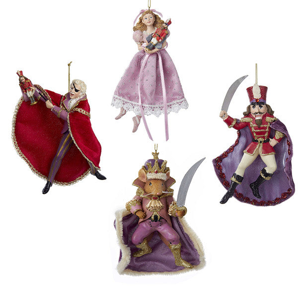 6.7" Resin Nutcracker Suite Ornaments