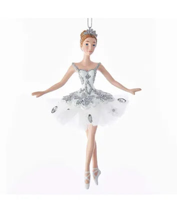 5.75"RESIN SNOW QUEEN BALLERINA ORNAMENT