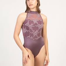 Soiree Illusion High Neck Adult Leotard