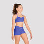 Piping W/Racer BK Crop Top