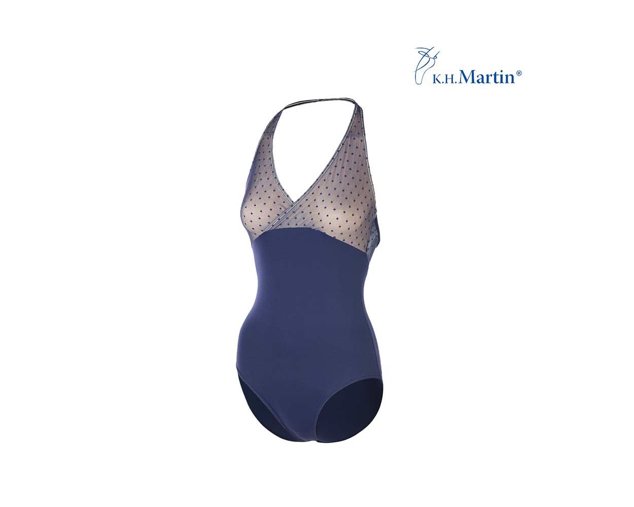 Adonica Dotted Mesh Halter Leo