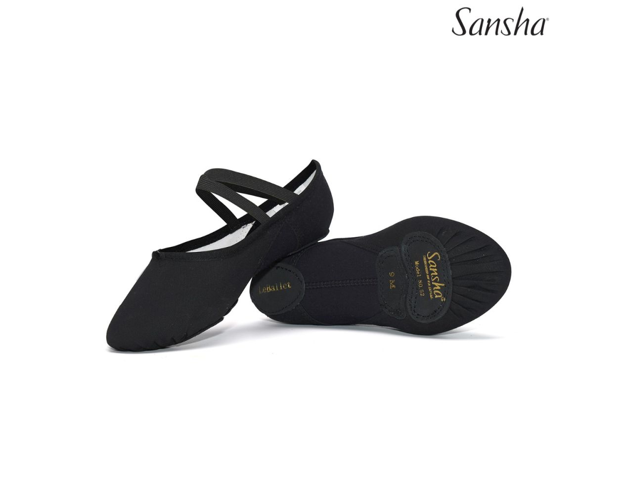 Sansha Soft Shoes Leather Sole LeBallet 52C