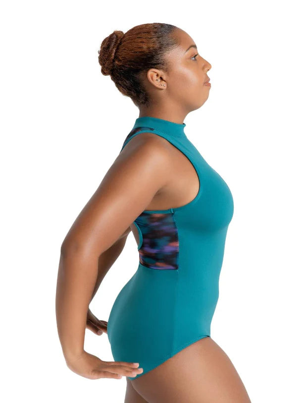High Neck Mesh Back Adult Leo