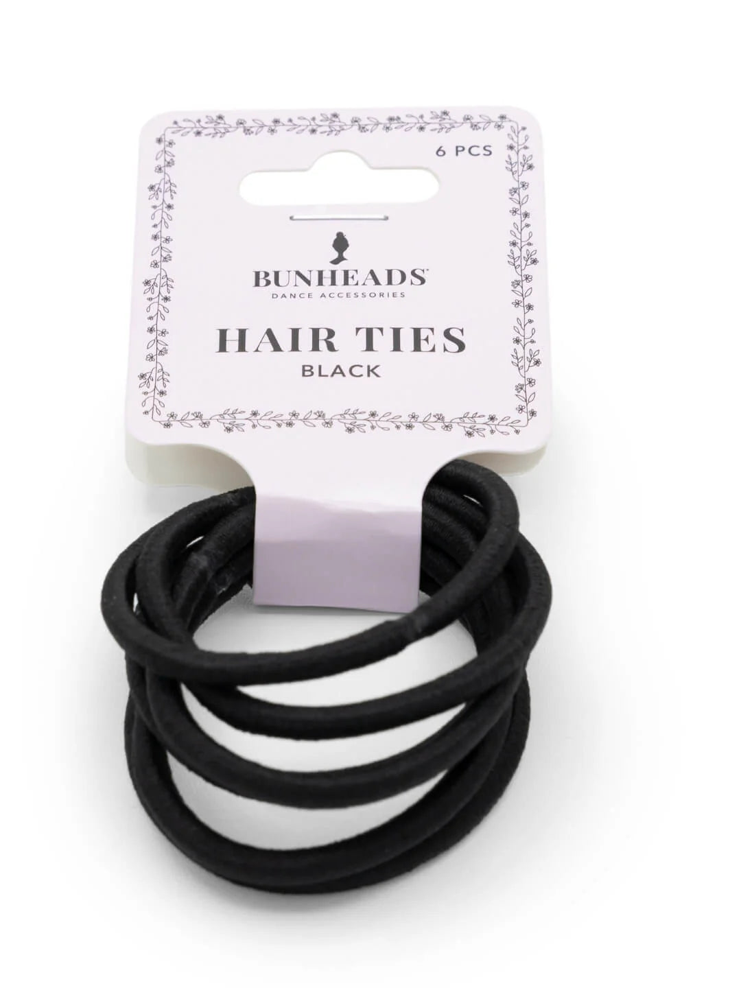 Bunhead Hair Ties 6 pack-Black