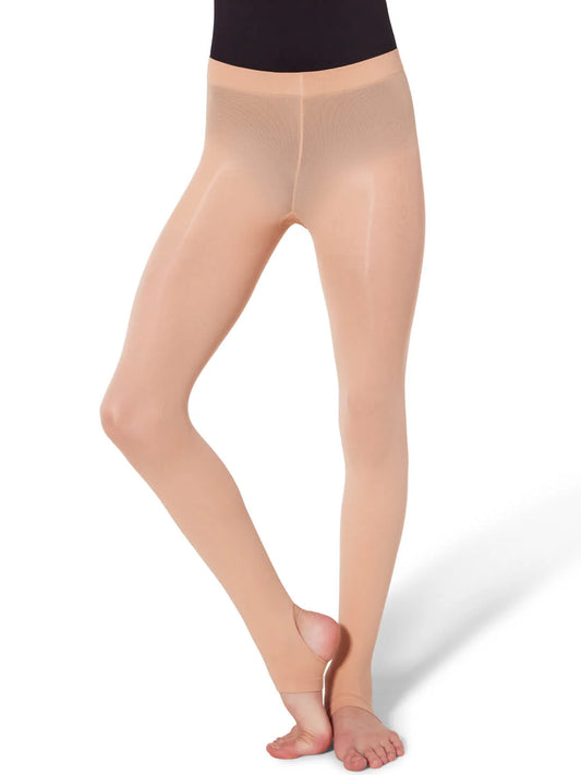 Ultra Soft Self Knit Waistband Stirrup Tight- Girls