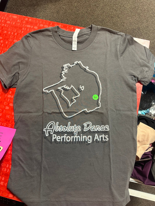 Absolute Dance Tshirt - Solid Gray Logo (YOUTH)
