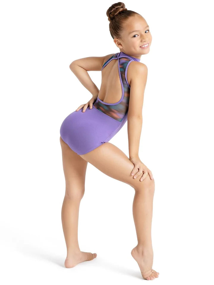 High Neck Mesh Back Childs Leo
