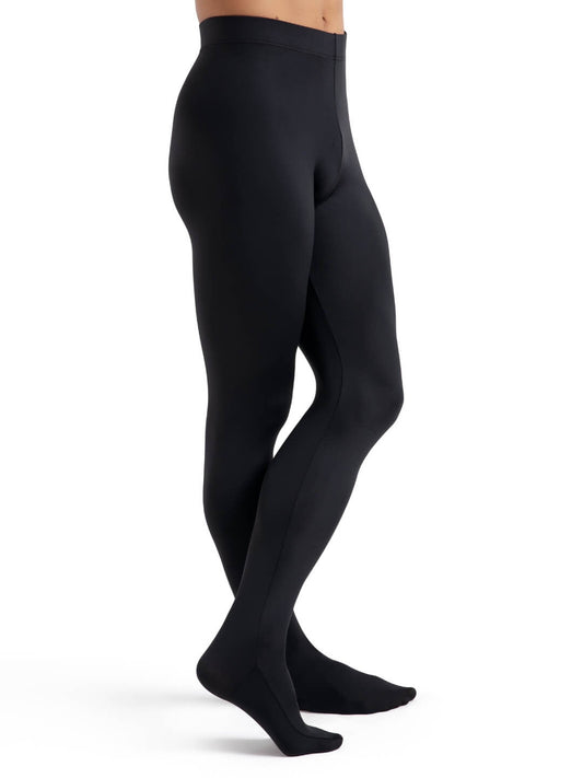 Ultra Soft Black Footed Tights for Men