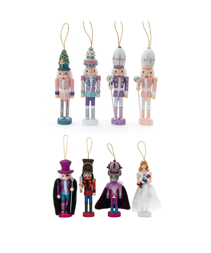 Hollywood Nutcrackers Ballet Nutcracker Ornaments - 8 assorted