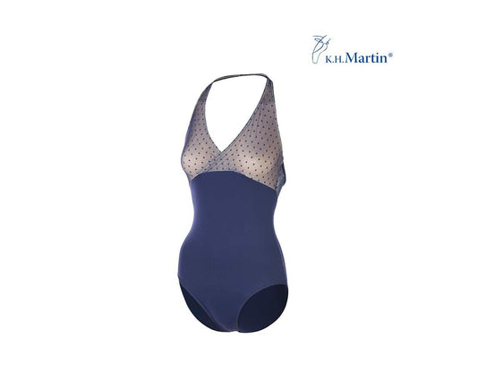 Adonica Dotted Mesh Halter Leo