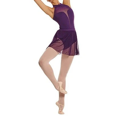 Aaliyah Halter Mesh Panel Leo