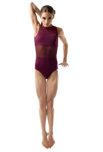 Weissman Mesh Middle Open Back-Purple : L