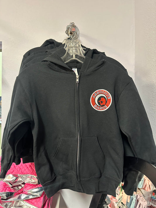 Absolute Dance Black Zip-up Hoodie (youth)